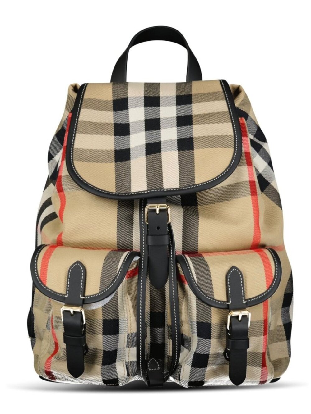 Burberry Enfield Check Canvas Backpack Archive Beige IP Check 8109273